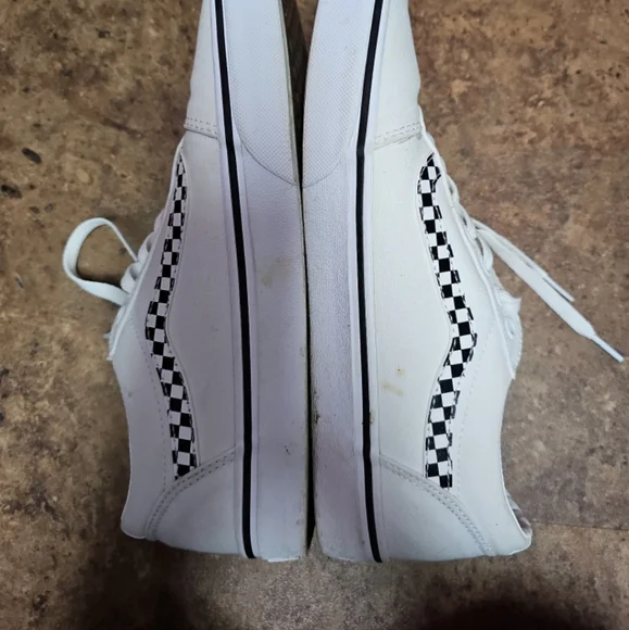 Vans Ward Off The Wall White Checker Stripe Canvas Size 8.5 men's 10 Women's - Picture 7 of 8